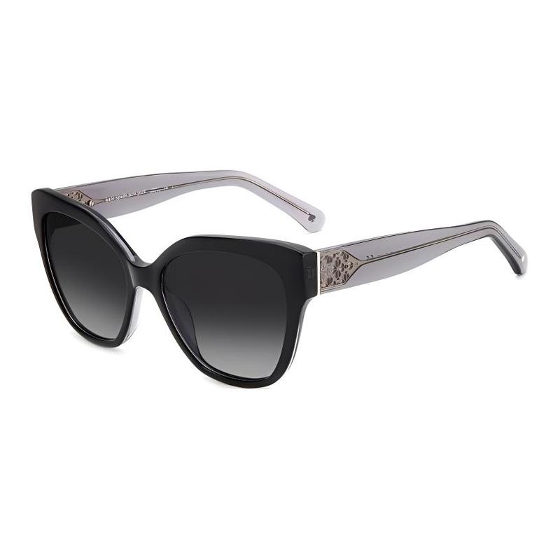 Kate Spade Brand Design Acetate Square Sunglasses Women s Black SAVANNA-G-S-807F79O