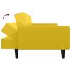 2 Seater Yellow Velvet Sofa Bed