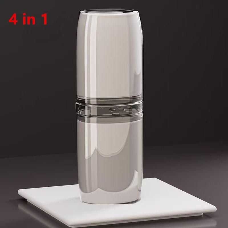 4 ks Cestovní úložný kelímek Cestovní přenosný kelímek na zubní kartáček Domácí zubní válec Úložný box na zubní kartáčky Cestovní domácí mycí sada