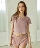 Debiweeo Mellow Waffle Crop Top Devi-T0157-Indie Pink