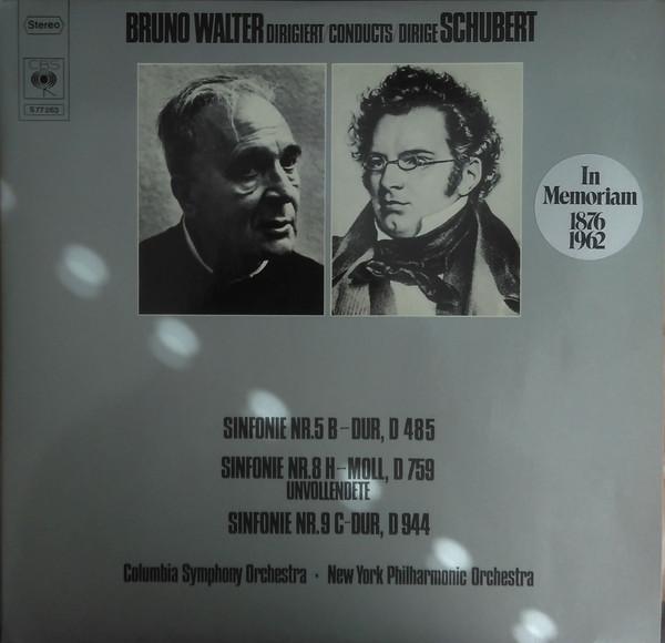 LP Record BRUNO WALTER, COLUMBIA SYMPHONY ORC - Schubert Sinfonie Nr. 5 / 8 / 9 S77263 CBS Germany Classical Used