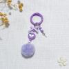 Heart Alloy Keychain Diy Mobile Phone Chain With Bead Pendant For Women