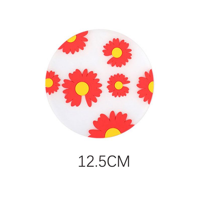 

Круглая силиконовая подставка Цветок Теплоизоляция Противоскользящая Подставка для чашки Водонепроницаемая и многоразовая Подставка для кружки Кухонные предметы Аксессуары