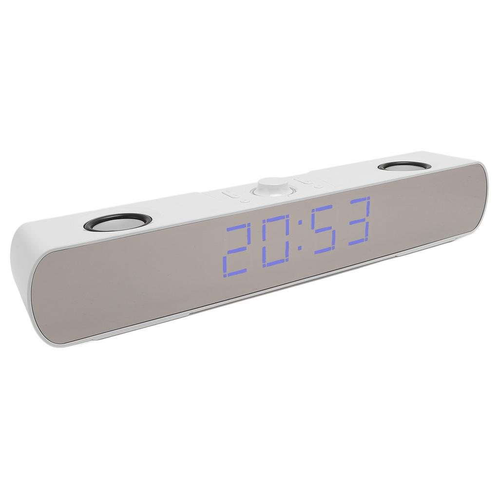 Computer Speaker HiFi Stereo Built In Subwoofer Support USB   In PC Gaming Speaker with Alarm Clock FM Radio for Laptop Display