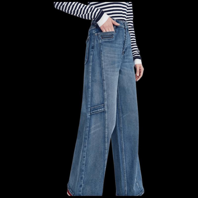 Navigare Women s Wide-Leg Denim Jeans S