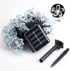 LED Solar Sakura String Lights - Outdoor Christmas & Festival Decorative Lights for Courtyard, Camping & Lawn.