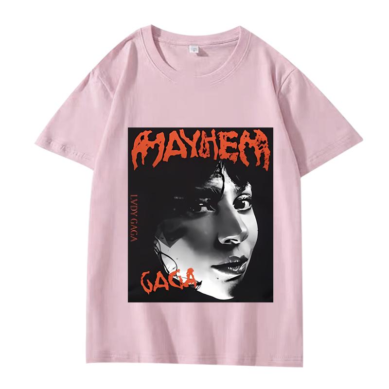 Vintage Lady Gaga T Shirt Unisex Women Oversized 100 Cotton Hot Sale Short Sleeve Streetwear Summer Fashion Unisex Plus Size Tops