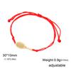 Dreamtimes Braccialetti Racchetta da Tennis Badminton Intrecciati a Mano Corda Nera Rossa Portafortuna Sport Acciaio Inossidabile Ciondolo Charms Gioielli Regalo