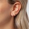 3pcs 14K Gold Plated Copper Earrings Trendy Earring Stacks for Sensitive Ears Fashion Daily Wear Jewelry for Women