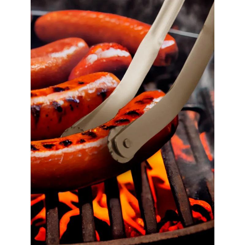 BBQ Hot Dogs Turning Tongs ,BBQ Sausage Turning Tongs,Quickly and Simply Grill Delicious Sausage