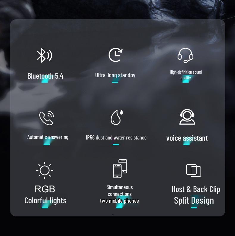 Auriculares Bluetooth para Casco de Motocicleta Y12 con Cancelación de Ruido, Larga Duración de Batería, para Cascos Integrales y Semi-Integrales.