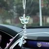 Car Sparkling Crystal Handing Pendant Colorful Butterfly Bow Accessories Car
