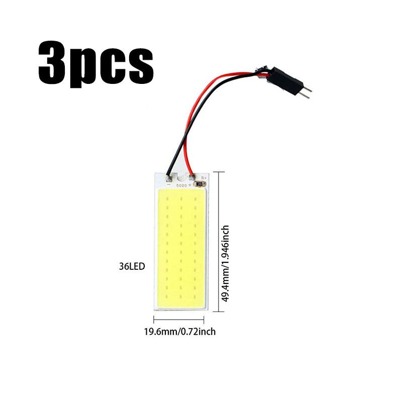 1/3PCS C5W C10W Festoon LED Bulb 31mm 36mm 39mm 41mm T10 C5W LED COB Light 12V White 7000K Car Interior Dome Reading Trunk Lmaps