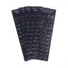 Waterproof Korean Keyboard Sticker 5Pcs Set PVC Material Decal Reusable for Laptop Desktop PC For Multilingual Users