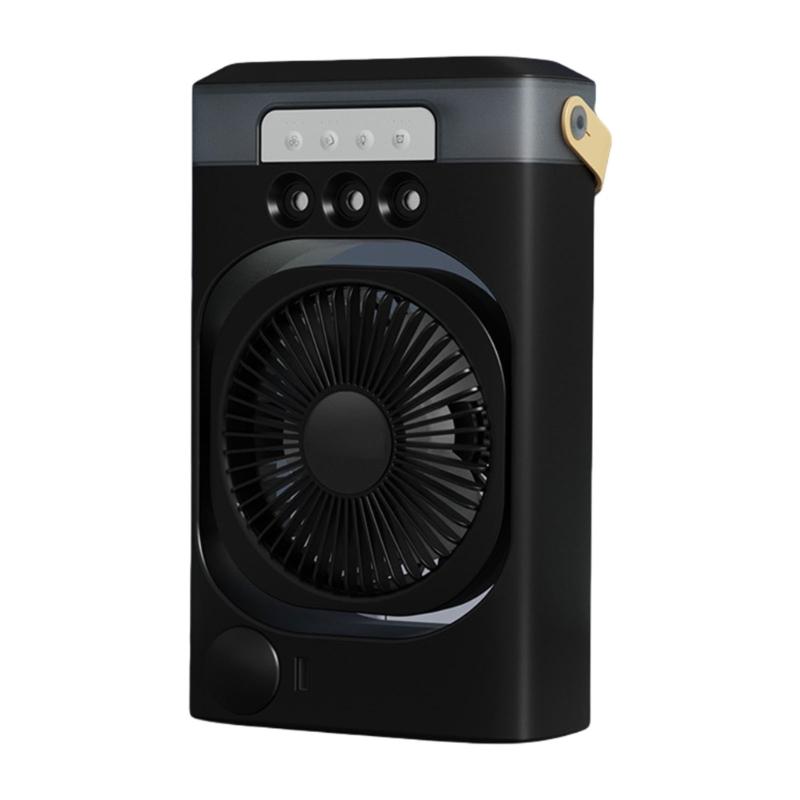 Rechargeable Air Conditioning Portable Desktop Cooling Fan with 3 Speed Suitable for Office and Bedroom Dormitory
