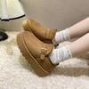 Large Size Women's Snow Boots Winter New Height Increase Plush Thicken Warm Shoes Comfort Outdoor Non Slip Platform Cotton Shoes