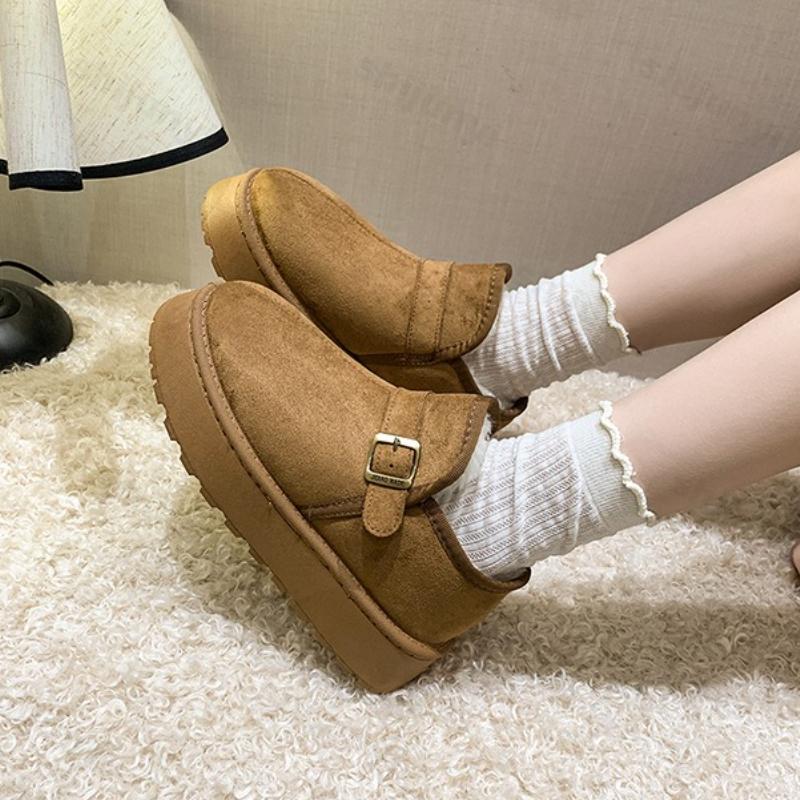 Large Size Women's Snow Boots Winter New Height Increase Plush Thicken Warm Shoes Comfort Outdoor Non Slip Platform Cotton Shoes