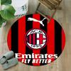 1pc A-AC Milan Carpet, Round Rug, Comfortable, Suitable for Entryways, Living Rooms, Office, And Bedrooms, Christmas Decoration