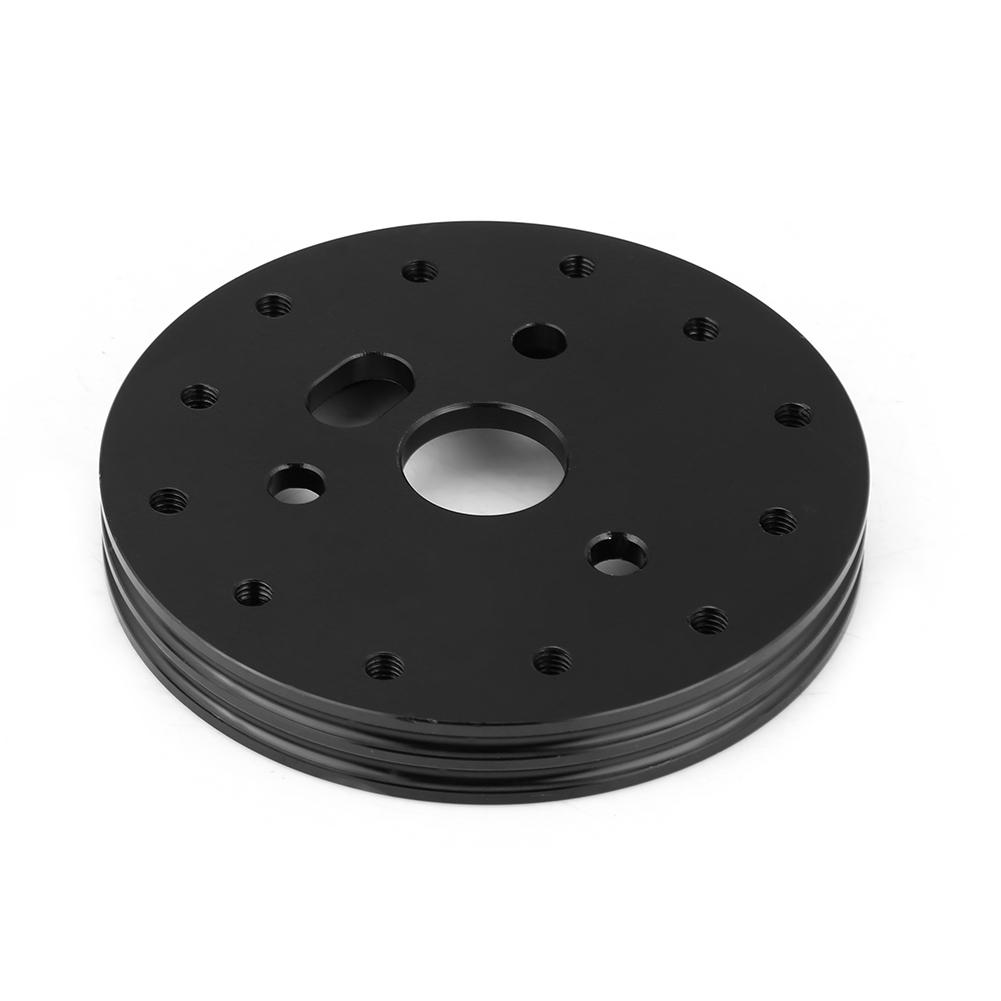Aluminum Black 0.5 Inch 6 Hole Car Steering Wheel Hub Adapter Boss Kit