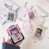3In Photocard Holder Photo Display Stand Photo Frame Acrylic Card Holder Picture Protector Hanging Pendant For Backpack Charms