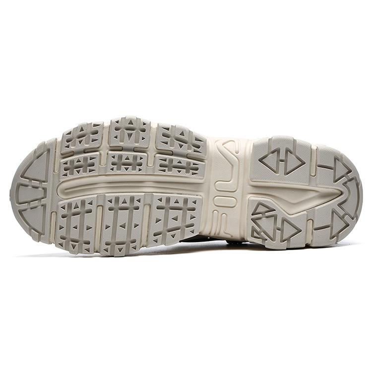 FILA Fashion Sneakers Mesh, Textile, Synthetic Leather Low top Casual Shoes Men's Beige F12M134108FAB