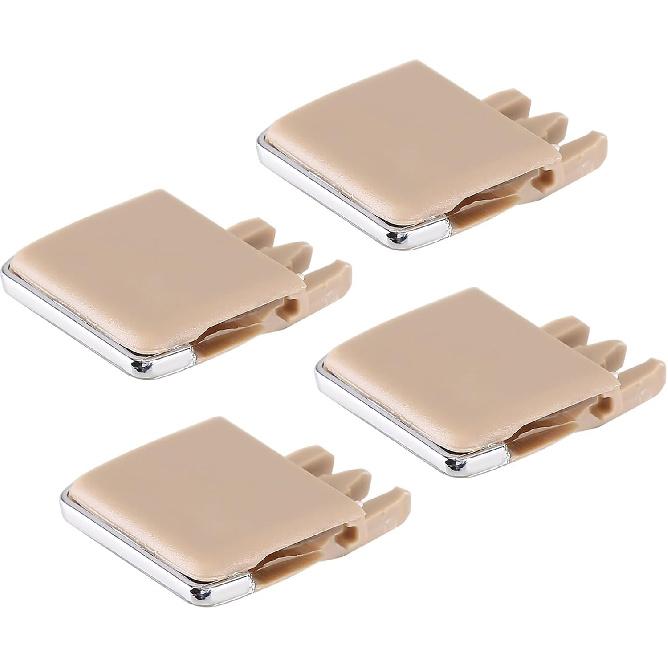 4Pcs Front Center AC Vent Air Conditioning Vent Outlet Tab Clips, Air Vent Clip Tab A/C Fresh Air Grille Clips, Front Left &Right AC Vent Air Vent