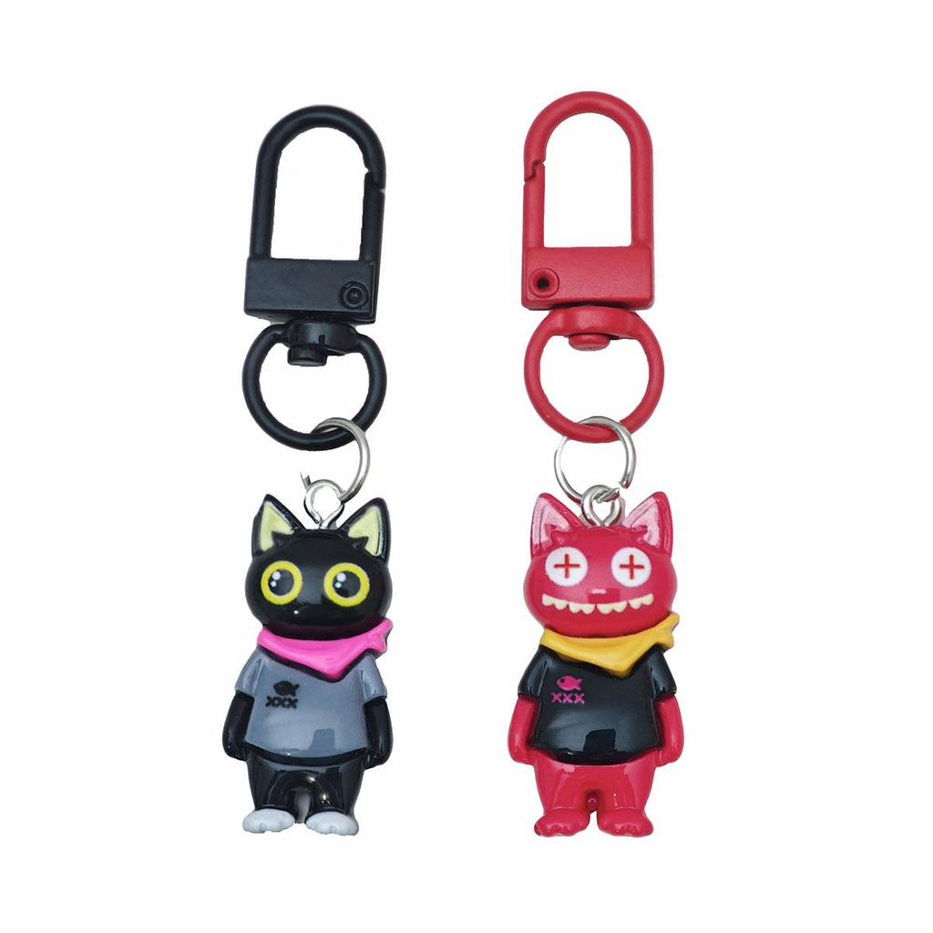 Creative Kitten Bag Charm: Cute DIY Cat Keychain Pendant - Perfect Small Gift for Besties
