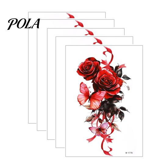 5 Sheets Tattoo Stickers, Skin-Friendly Temporary Tattoos for Adults And Kids, Easy To Apply Hypoallergenic Non-Irritating Body Art for Events And