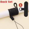 2Pcs/Set Lanyard Nylon Multi-purpose Hanging Neck Long Rope for Mobile Phone Portable Gasket Cards Lanyard String Holders 45cm