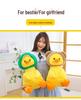Cuddly Yellow Duck Doll Plush Toy and Pillow