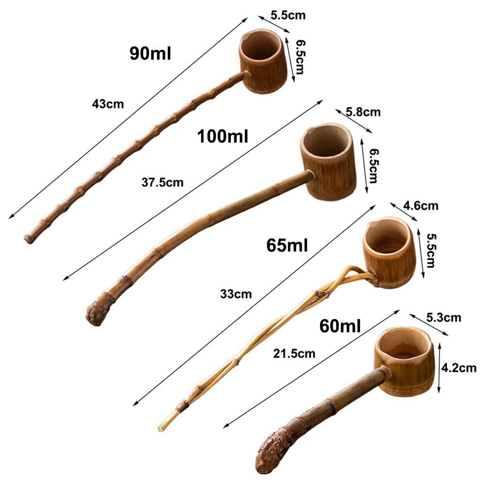 Long Handle Tea Infusers Bamboo Material Tea Scoop Durable Tea Ceremony Utensils  Tea Ceremony