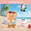 Whimsical Plush Animal Keychains In Panda Dog And Bear Designs For Summer