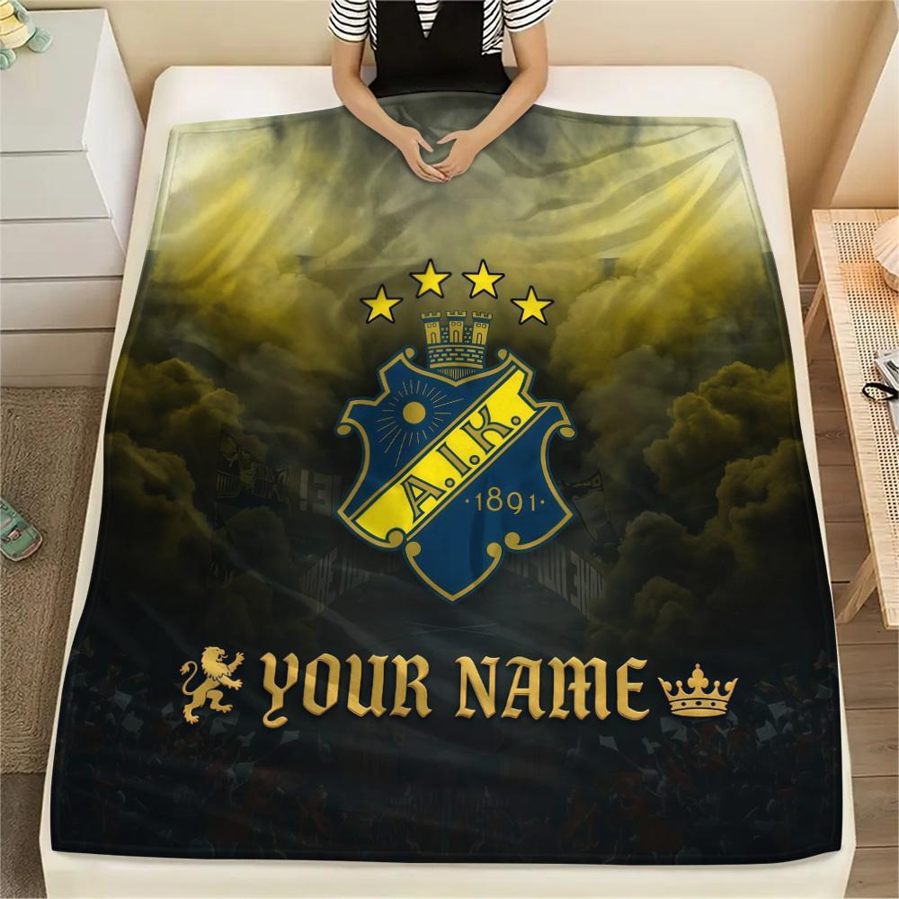 Custom Name AIK2 Flannel Blanket, High quality Comfortable for All Seasons, Home Decor, Warmth and Comfort
