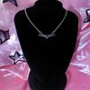 Fashion Personality Two Small Silver Color Scissors Pendant Necklace for Women Halloween Gothic Punk Choker Chain Jewelry Gifts