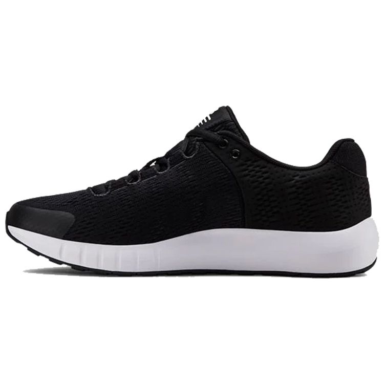 Under Armour Micro G Pursuit B Simple Solid Low-Top Lifestyle Shoes Women sneaker Black 3021969-002