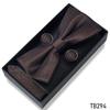 Classic Bowtie Bow Ties for Mens Butterfly Bowknot Pocket Square Cufflinks Suit Set Bussiness Accessories