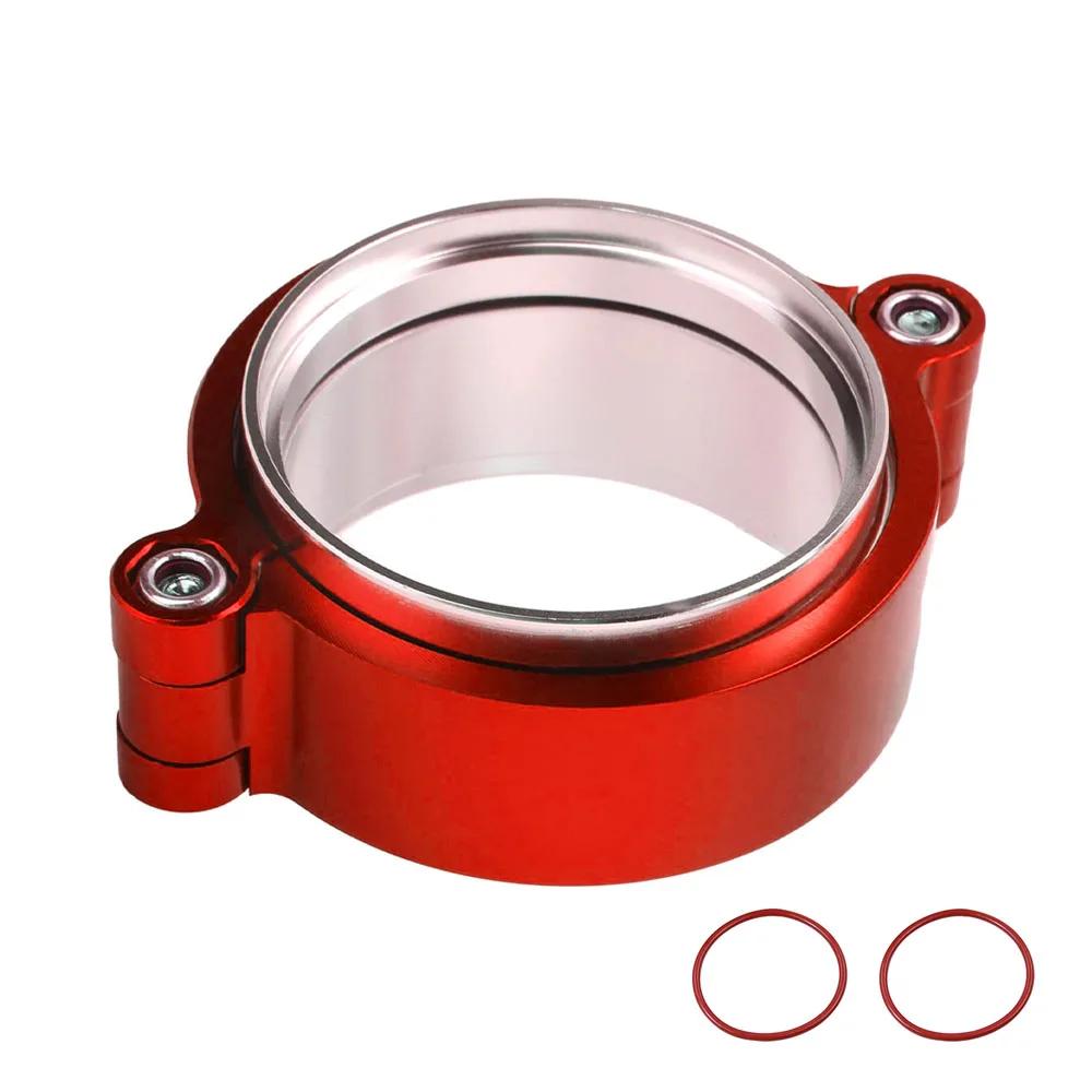 2"/2.5"/3"/3.5"/4" OD Turbo Intake Intercooler Pipe Aluminium Exhaust W System Exhaust HD V-band Clamp Assembly Anodized Clamp