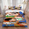 Adventure Crayon World Print 3Pcs Bedding Setduvet Cover With 2 Bedropillowcase Home Birthday Gift