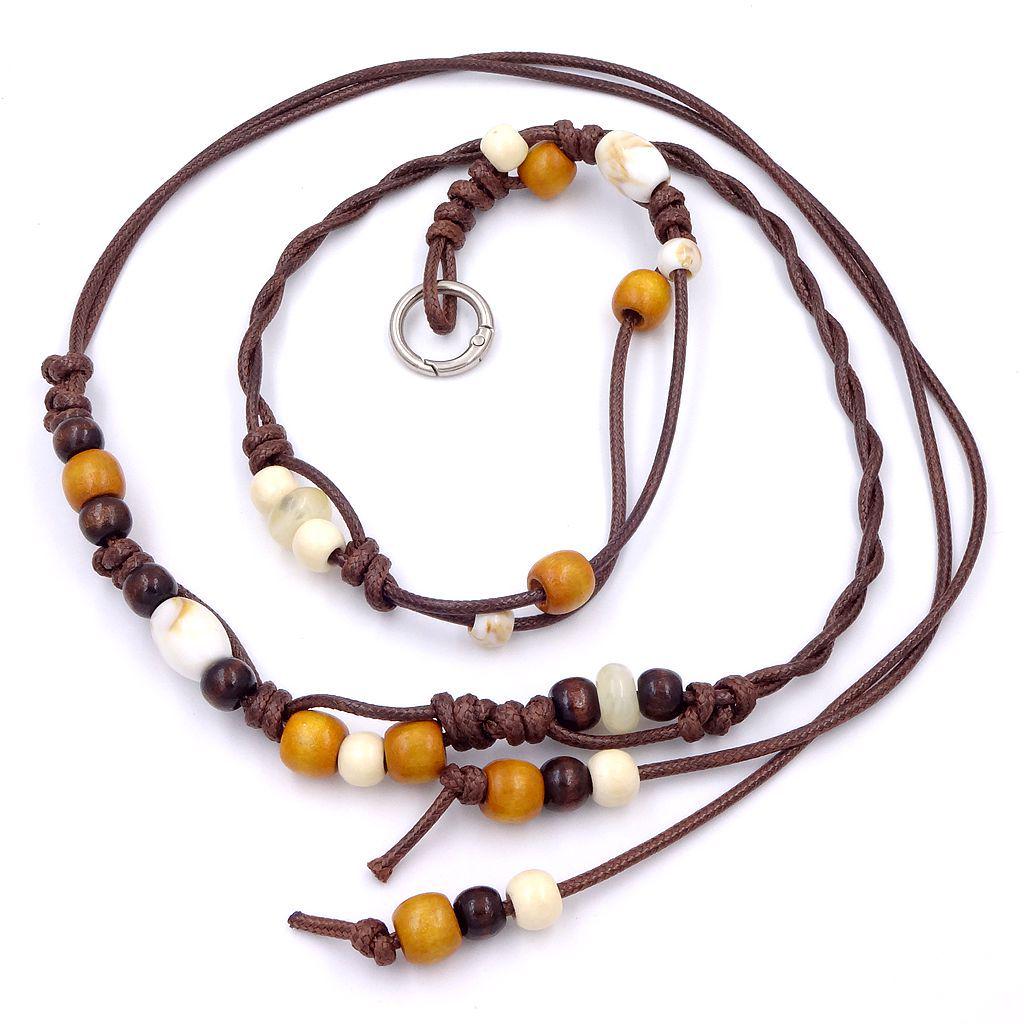 Women's Bohemian Ethnic Retro Woven Belt with Beaded Waist Chain Accessory for Dresses