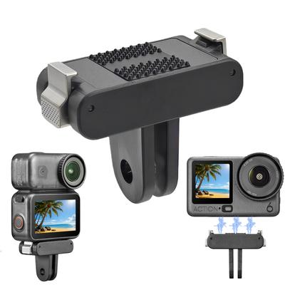 Per DJI Osmo Action 6 Adattatore Magnetico Nano a Due Ganci Porta Universale con Filettatura 1/4 Accessori Magnetici per Fotocamera Action6