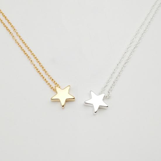 Fashion Women Star Charm Pendant Alloy Chain Necklace Wedding Party Jewelry Gift