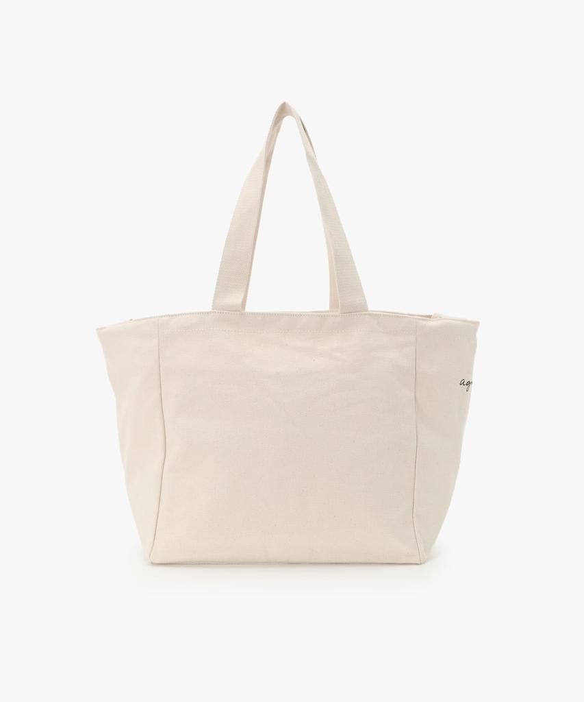 agnes Canvas Bag GO03 E BAG Free White b. Parent's (Mother's Bag)
