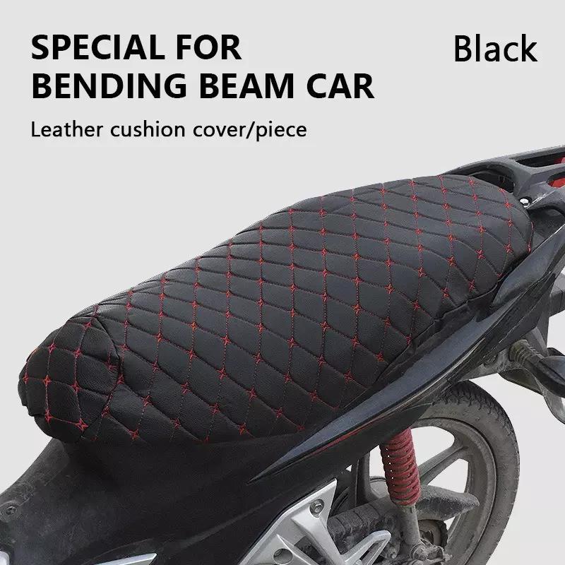 BLALION Motorcycle Seat Cover Thickened Waterproof Anti-skid Seat Protection 3D Faux Leather Seat Pad Protective Cover for Moto