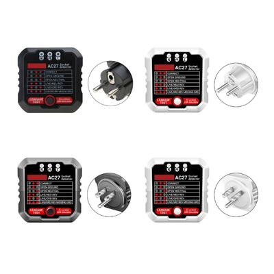 Outlet Tester Advanced Receptacle Tester with Voltage-Display 250V Power Socket Automatic Electric Circuit Polarity-