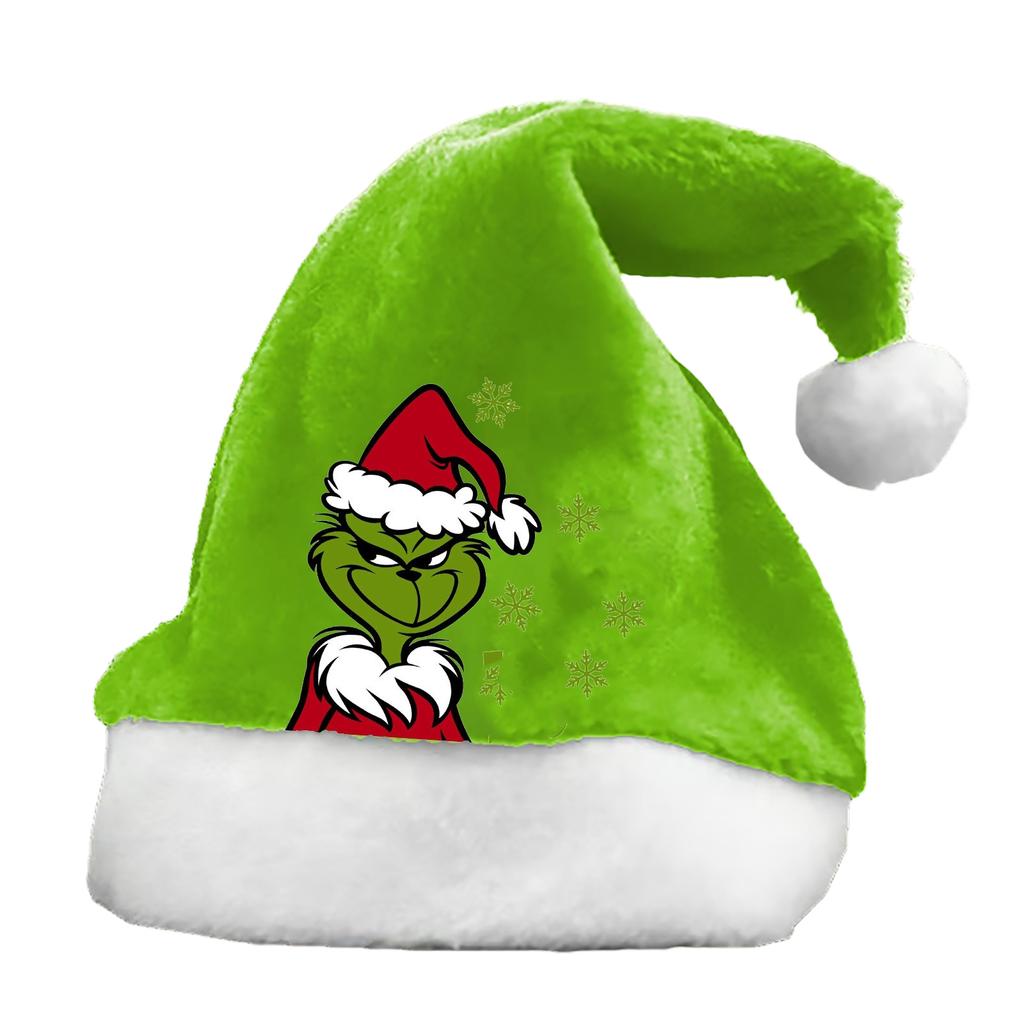 Plush Christmas Hat for Holiday Parties and Winter Celebrations