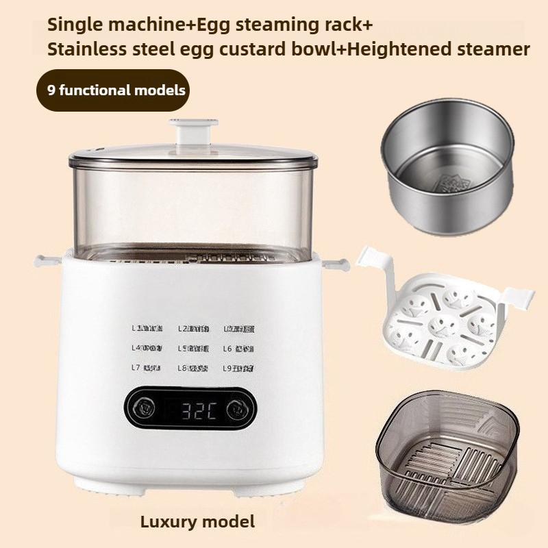 Breakfast Machine Double Layer Multi Functional Home Mini Egg Cooking Machine Smart Electric Egg Cooker