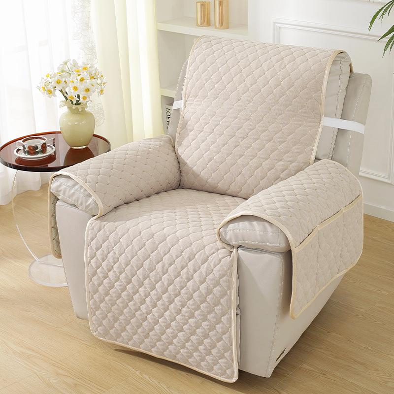 First Class Recliner Sofa Cushion Non-slip Morandi Quilted Single Manicure All-in-one Cover Cloth Cover