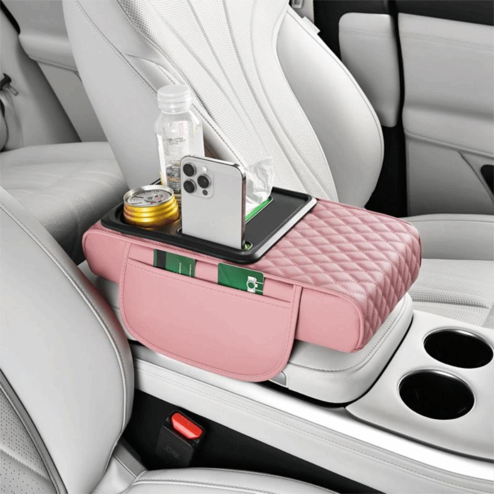 

Многофункциональная подушка-подлокотник центральной консоли из ПУ кожи, подушка для подлокотника автомобиля, накладка на подлокотник, универсальная