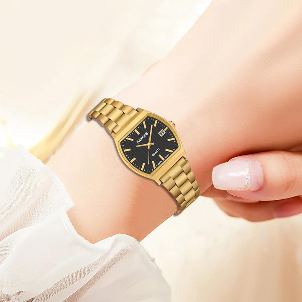 Elegant Watches For Women Waterproof Luminous Date Week Ladies Watch Quartz Stainless Steel Woman's Fashion Wristwatch