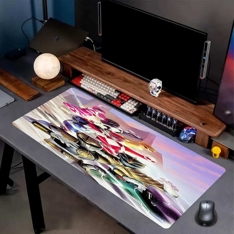 Mighty Morphin Power Rangers Print Mouse Pad, Anti‑Slip Desktop keyboard Mat, for PC Laptop Gaming Working Daily Use, Cool Festival Surprise Gift